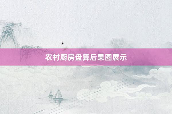 农村厨房盘算后果图展示
